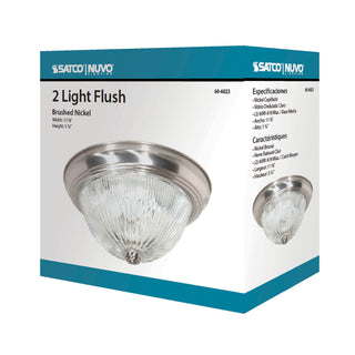 2 LIGHT 11" FLUSH MOUNT
