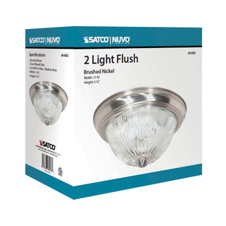 2 LIGHT 11" FLUSH MOUNT