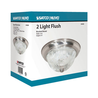 2 LIGHT 13" FLUSH MOUNT