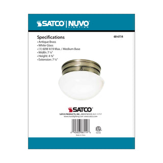 1 LIGHT SMALL MUSHROOM FLUSH