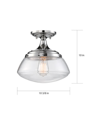 KEW 1 LIGHT SEMI FLUSH