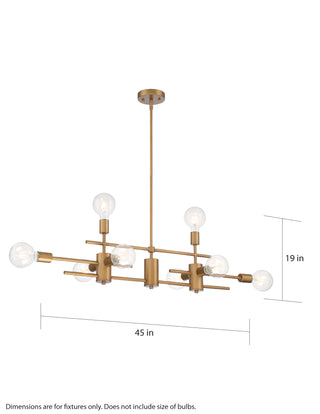 DELPHI 8 LIGHT ISLAND PENDANT