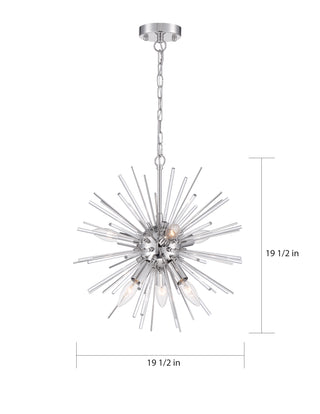 CIRRUS 8 LIGHT CHANDELIER