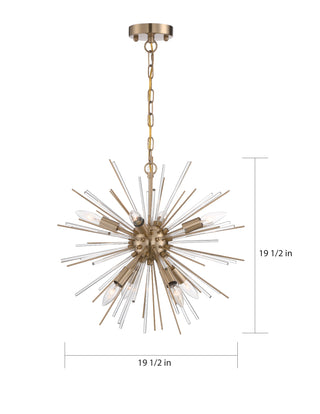 CIRRUS 8 LIGHT CHANDELIER