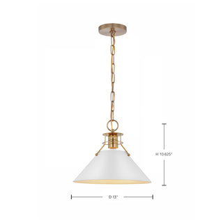 OUTPOST 1 LIGHT MEDIUM PENDANT