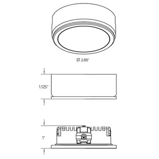 120V PowerLED puck, 5CCT