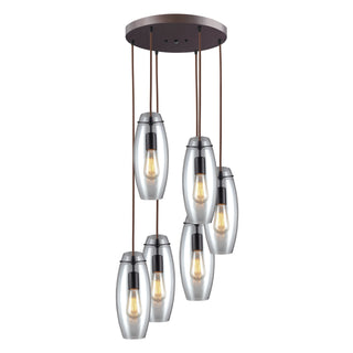 Menlow Park 15'' Wide 6-Light Multi Pendant - Oil Rubbed Bronze