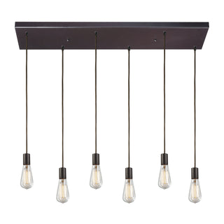 Menlow Park 30'' Wide 6-Light Multi Pendant - Oiled Bronze