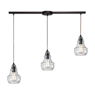 Menlow Park 36'' Wide 3-Light Multi Pendant - Oiled Bronze