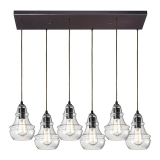 Menlow Park 30'' Wide 6-Light Multi Pendant - Oiled Bronze