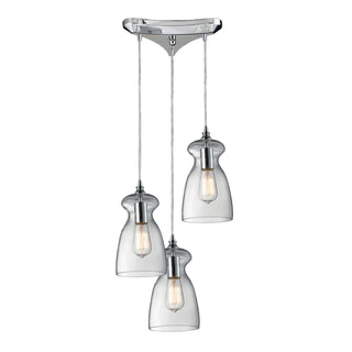 Menlow Park 10'' Wide 3-Light Multi Pendant - Polished Chrome