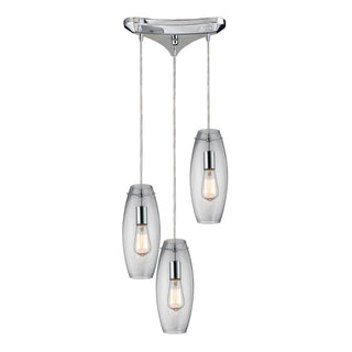 Menlow Park 10'' Wide 3-Light Multi Pendant - Polished Chrome