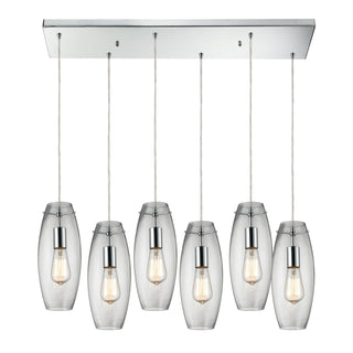 Menlow Park 9'' Wide 6-Light Multi Pendant - Polished Chrome