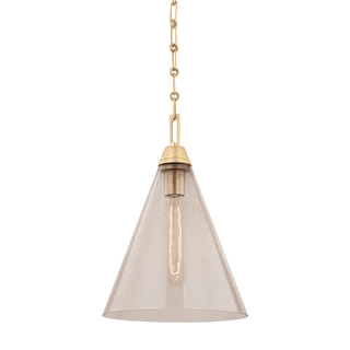 Newbury Pendant with Aged Brass Finish