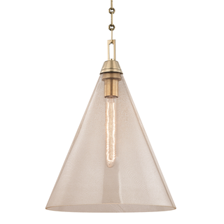 Newbury Pendant Aged Brass