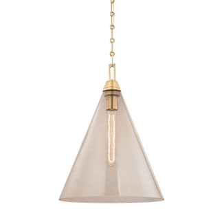 Newbury Pendant with Aged Brass Finish