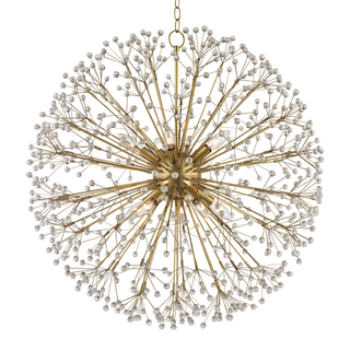 Dunkirk Chandelier Aged Brass