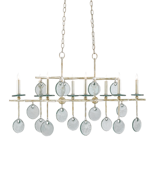 Sethos Silver Rectangular Chandelier