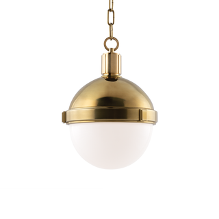 Lambert Pendant Aged Brass