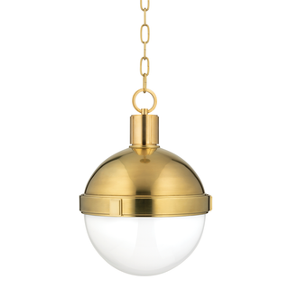 Lambert Pendant Aged Brass