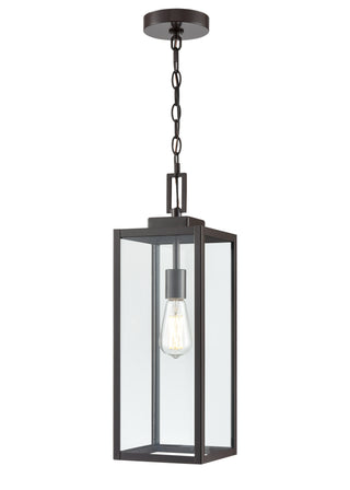 1-Light Outdoor Hanging Lantern - Powder Coated Bronze