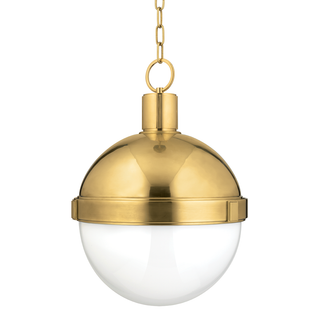 Lambert Pendant Aged Brass