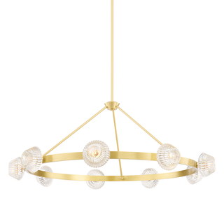 Barclay Chandelier Aged Brass