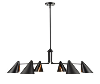 Warhol 6-Light Chandelier Ceiling Light Matte Black