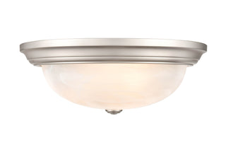 3-Light Flushmount Ceiling Light Satin Nickel