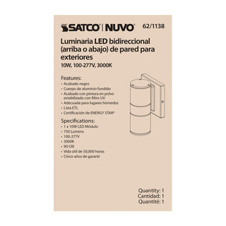 1 LT LED SM UP OR DOWN SCONCE