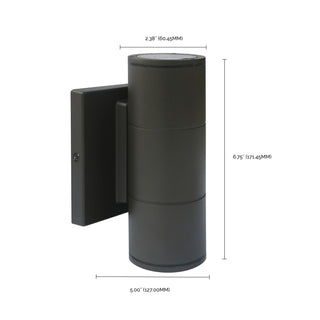 2 LT LED SM UP & DOWN SCONCE