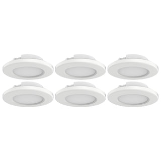 6PK-4"SURFACE MOUNT - WHITE