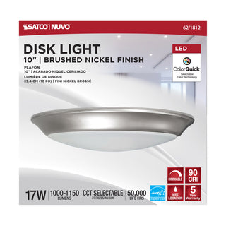 10" LED DISK LIGHT BN FINISH
