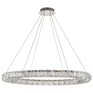 ASHER 36" ROUND CRYSTAL PENDAN