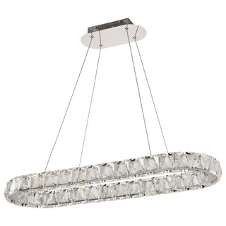 ASHER 36" OVAL CRYSTAL PENDANT