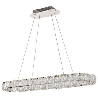 ASHER 36" OVAL CRYSTAL PENDANT