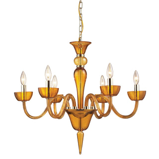 Vidriana 28'' Wide 6-Light Chandeliers - Polished Chrome