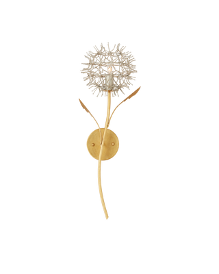 Dandelion Silver & Gold Wall Sconce