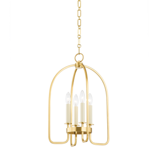OAKVILLE Lantern with Aged Brass Finish