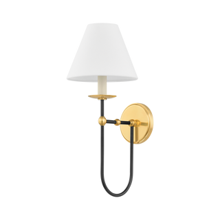 DEMAREST Wall Sconce with AGED BRASS/DISTRESSED BRONZE Finish