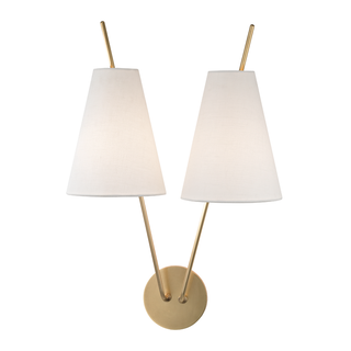 Campagna Wall Sconce with Aged Brass Finish