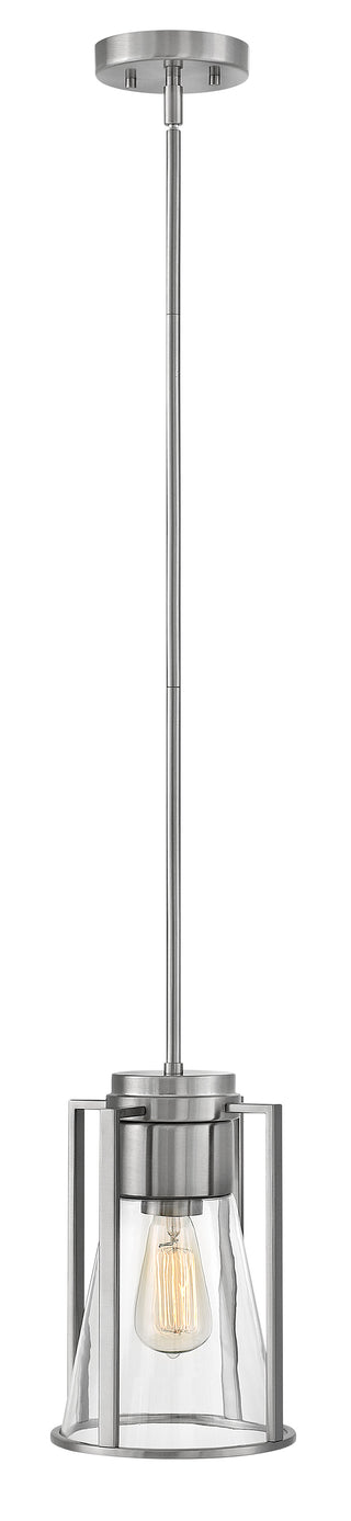 Refinery Extra Small Pendant In Brushed Nickel Finish