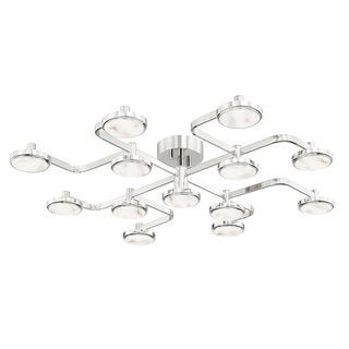 Meander Semi Flush Polished Nickel