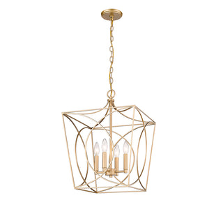 Tracy 4-Light Pendant light Painted Modern Gold