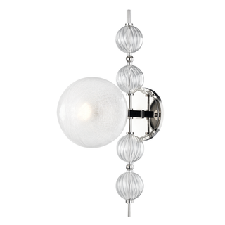 Calypso Wall Sconce Polished Nickel