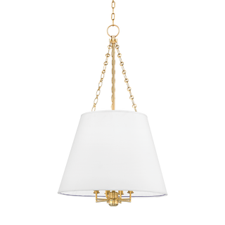 Burdett Pendant with Aged Brass Finish