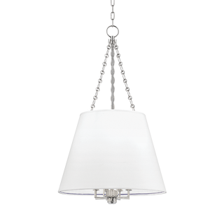 Burdett Pendant with Polished Nickel Finish
