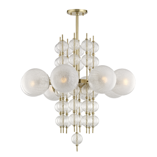 Calypso Chandelier Aged Brass