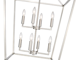 8-Light Pendant light Satin Nickel