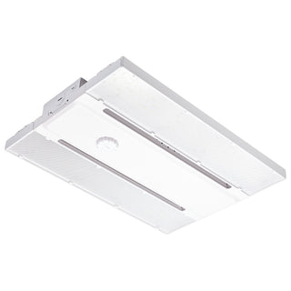 LED Linear High-Bay With Interchangeable Lens; 65W/75W/85W Wattage Selectable; 3K/4K/5K CCT Selectable